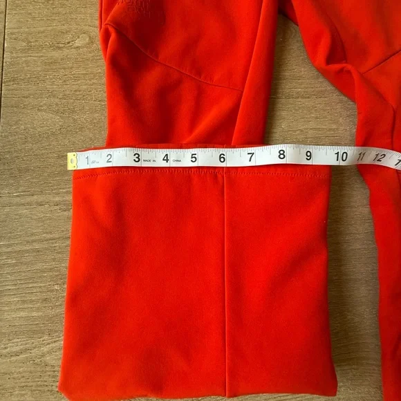 The North Face Snoga Windwall Ski Pants Women Fitted Fiery Red Stretch Size 4 - Picture 12 of 13